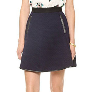 Madewell Luna Quilted Skater Skirt